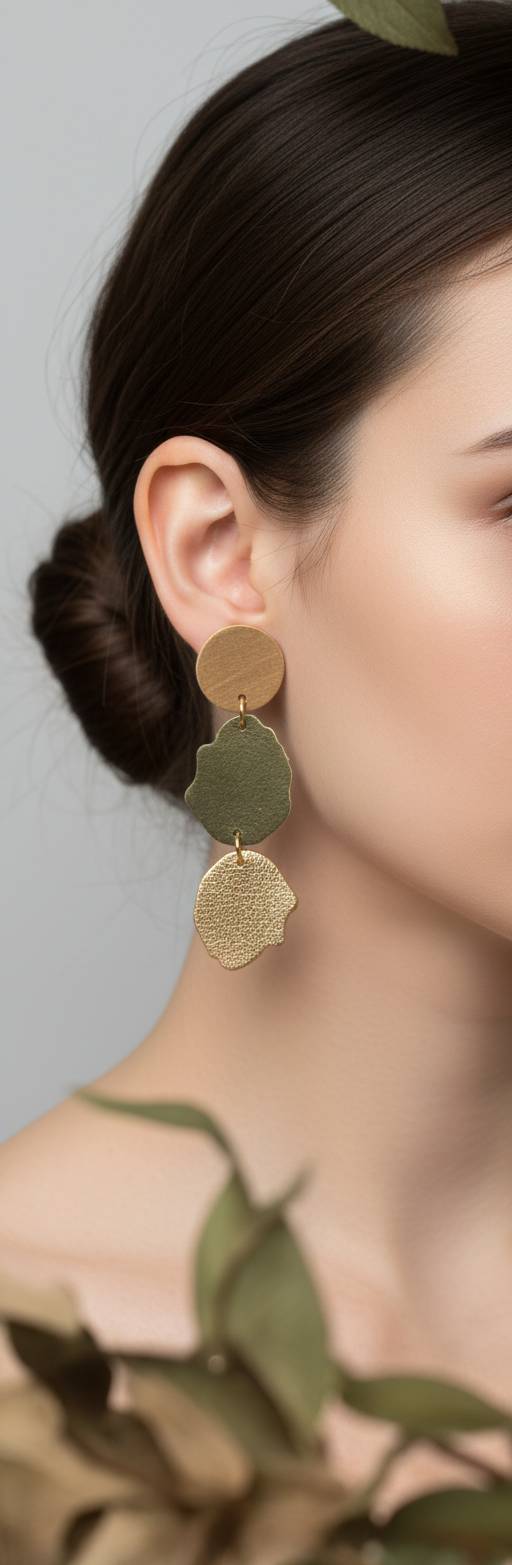 Pebble Asymmetrical Earrings