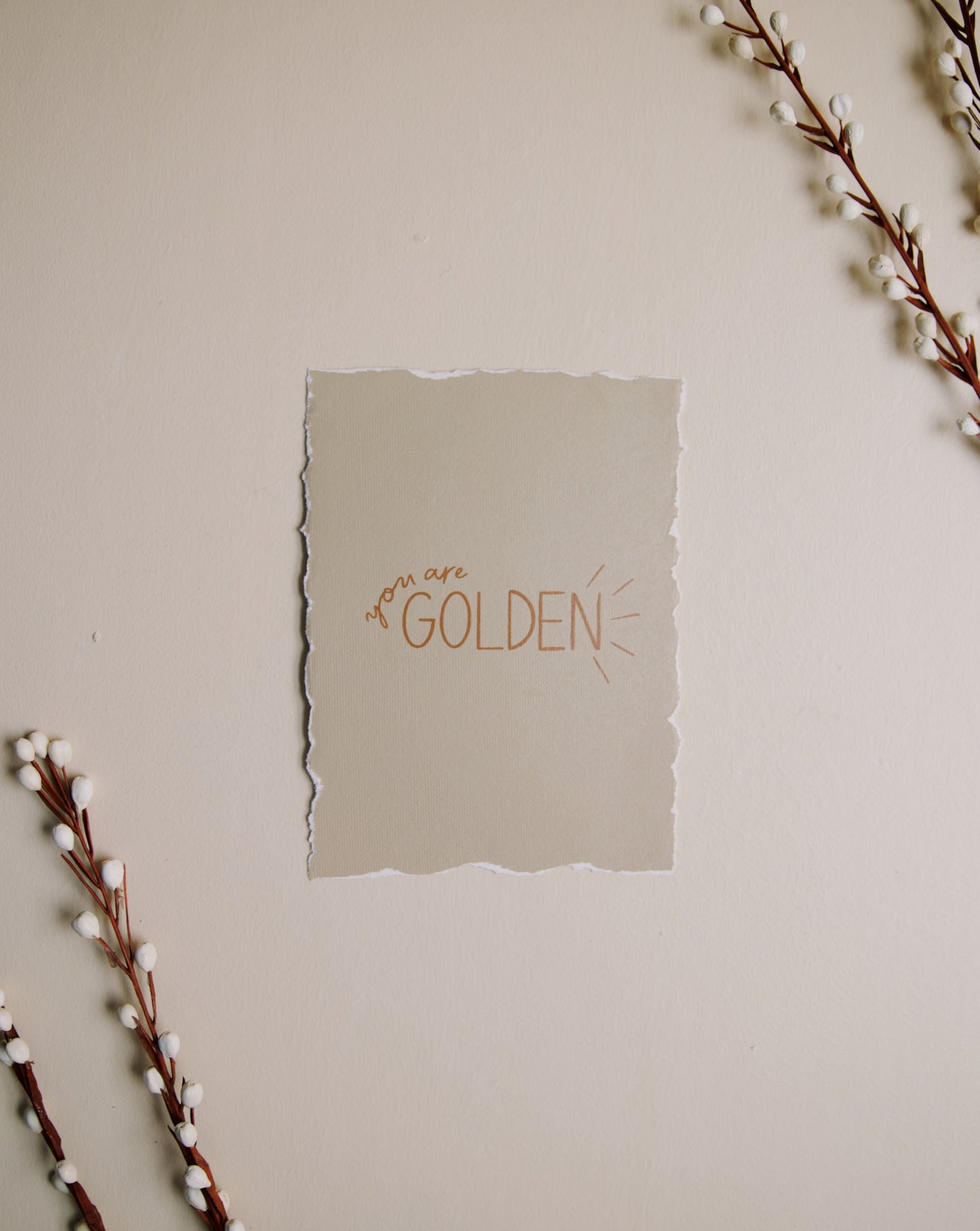 Greeting Card - Golden