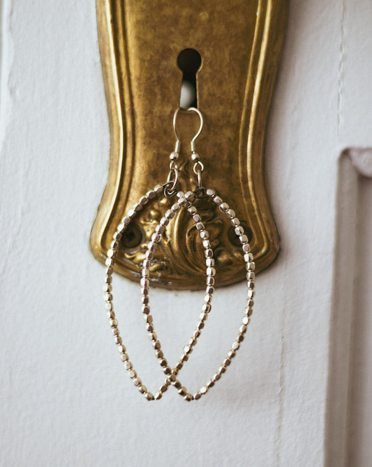 Badaami Earrings - Silver