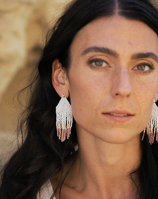 And The Sun Will Rise Feather Earrings