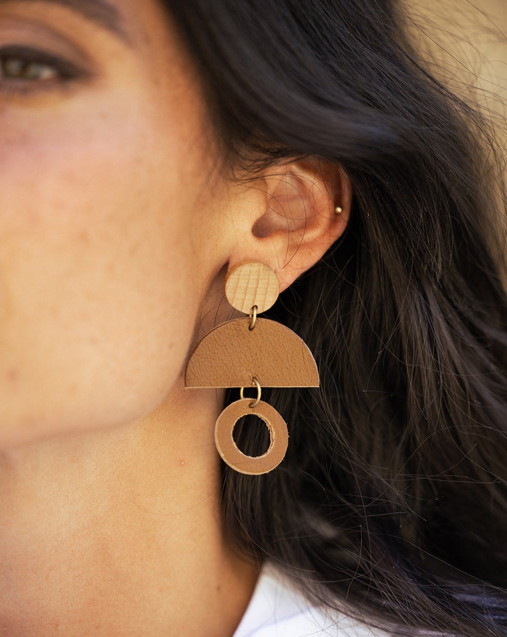 A New Day Earrings - Tan