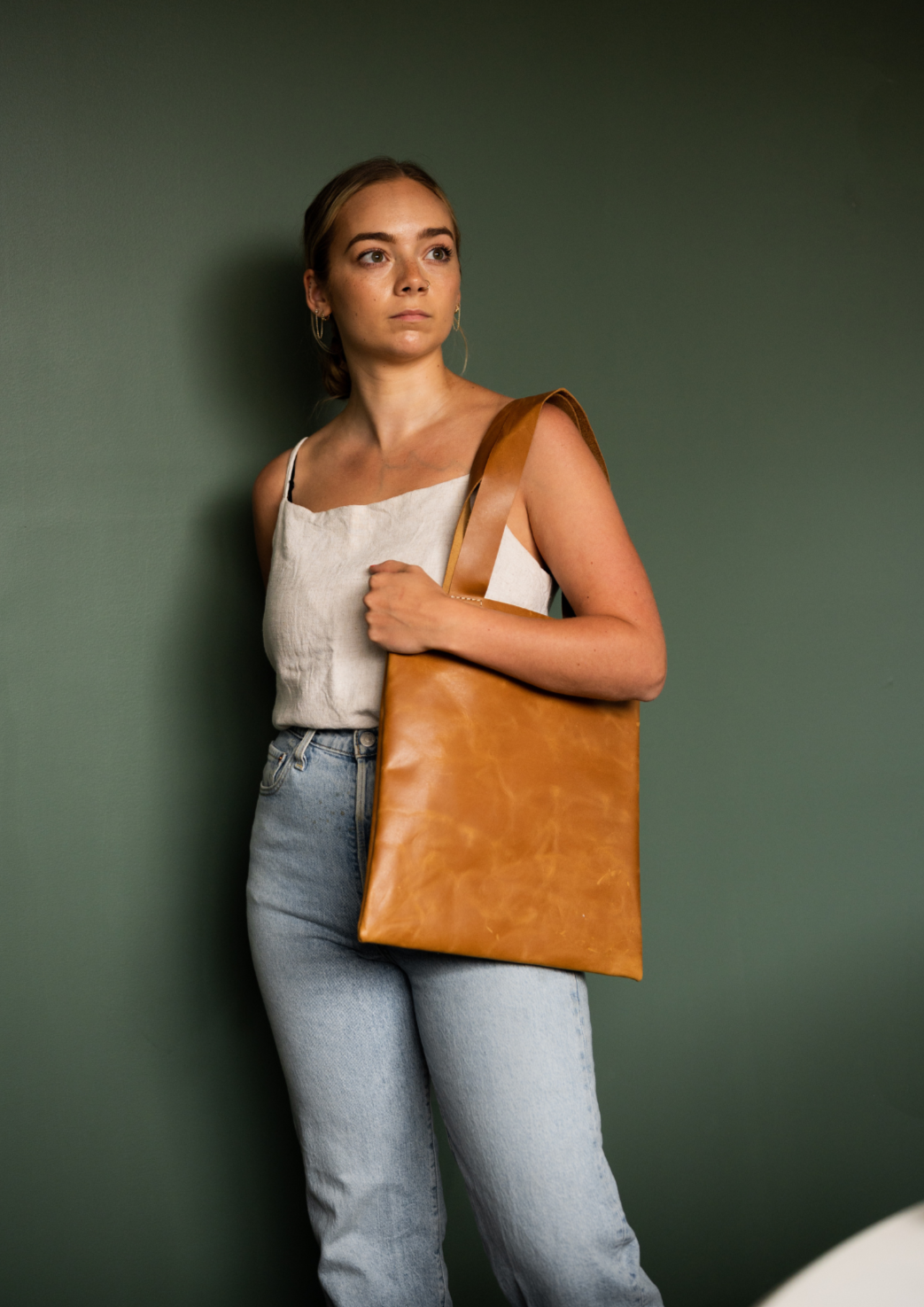 The Naleah Leather Tote