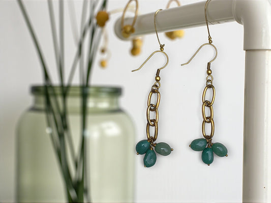 Forest Jade Collection: Dangle Earrings
