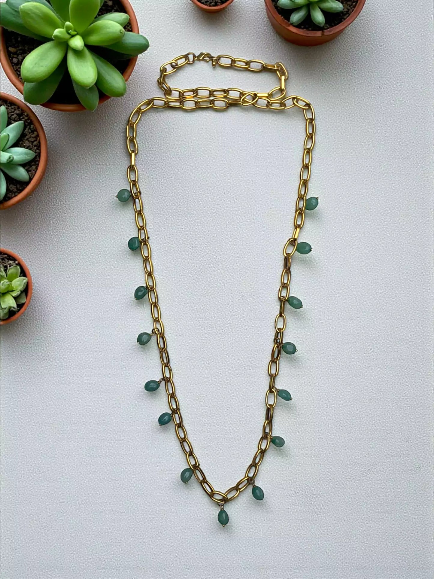 Forest Jade Collection: Long Necklace