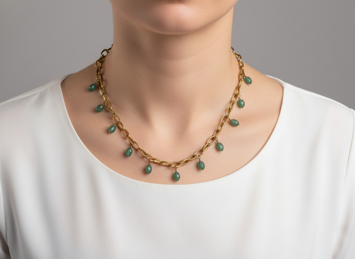 Forest Jade Collection: Short Necklace