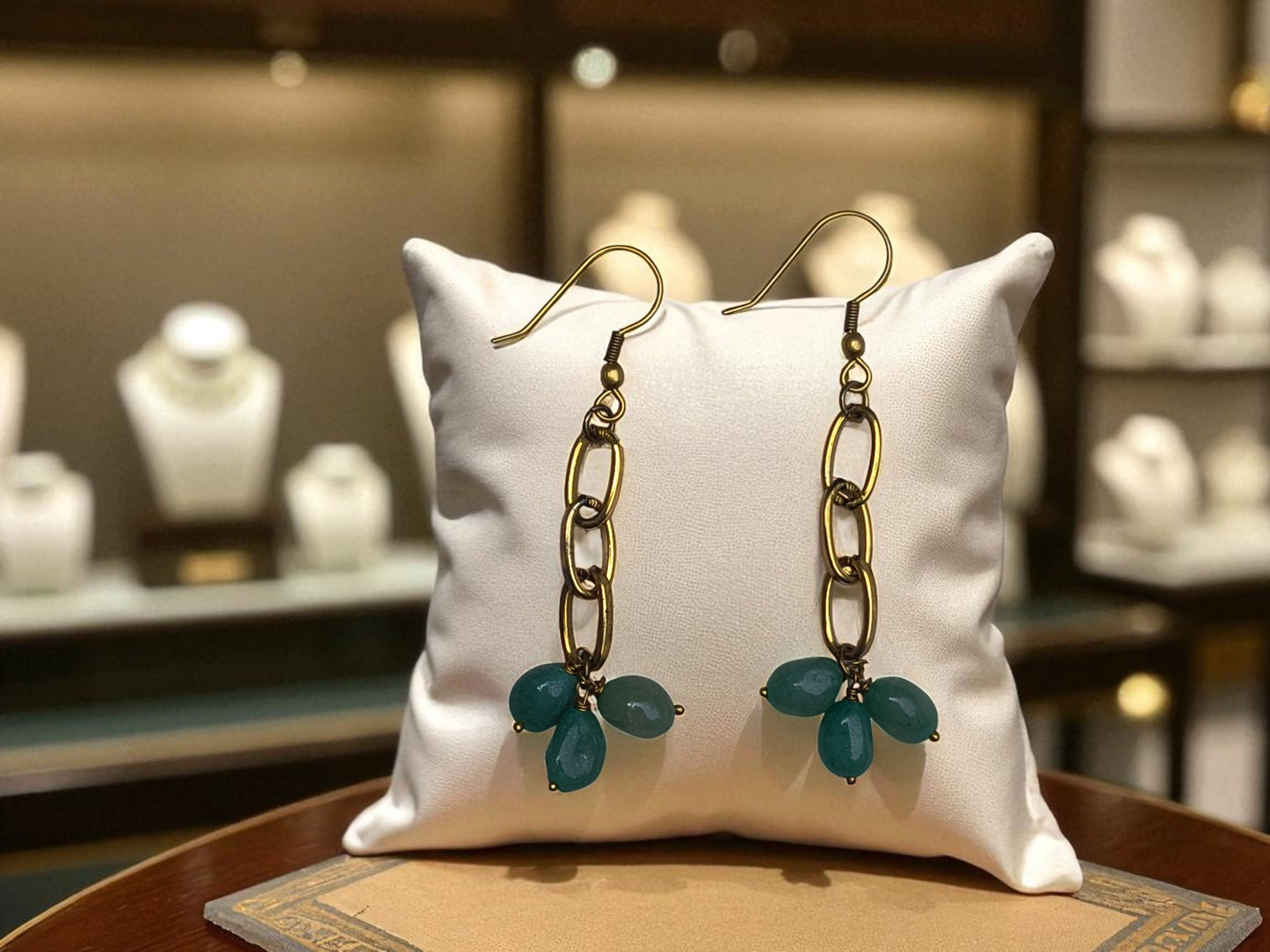 Forest Jade Collection: Dangle Earrings