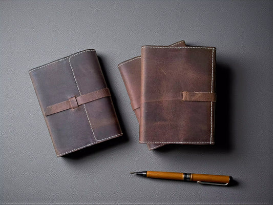 Leather Journal with Flap (Crazy Horse)